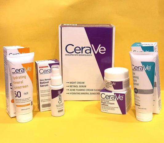 CeraVe 4-in-1 Glow Essentials Kit – Cleanse, Protect, Repair & Radiate