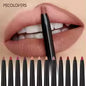 12 Colors Waterproof Matte Lip Liner Pencil & Tint Lipstick – Long Wear, Non-Stick Cup